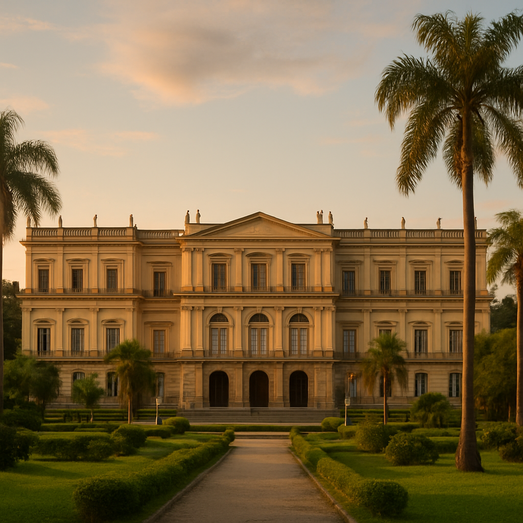 Palácio de São Cristóvão, sede do Museu Nacional, na Quinta da Boa Vista